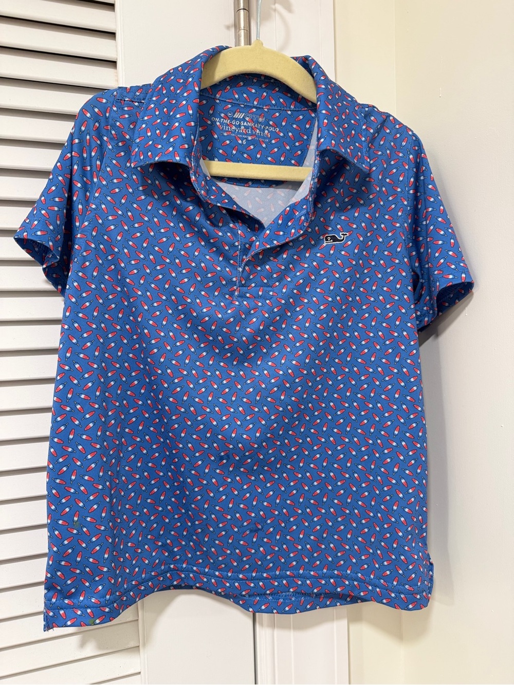Vineyard Vines boys Short-Sleeve Polo Shirt with bomb pop print size 6